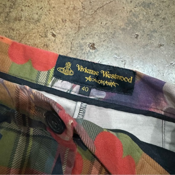 Vivienne Westwood plaid sea monster print shorts 40 - Picture 2 of 11
